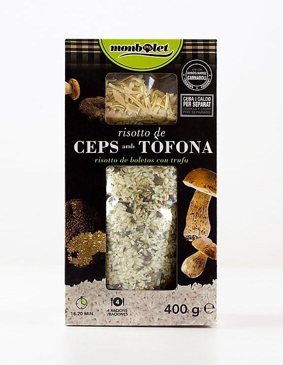 Risotto de Cep amb Tòfona - Boletus con Trufa (Caja 400gr) MONBOLET | M - RCTK | MUNDO ECOLÓGICO