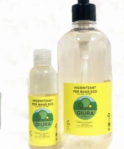 Higienizant per a mans eco - Higienizante para manos eco. Grande UNIDAD (500ml) GIURA | G- Higienizante grande | MUNDO ECOLÓGICO