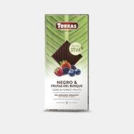 Chocolate negro con frutos del bosque y Stevia  (125gr) TORRAS | F- 560033 | MUNDO ECOLÓGICO