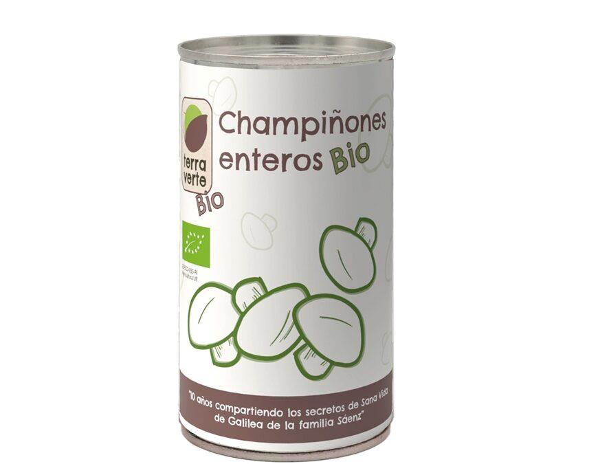 Champiñón entero Eco (355gr) TERRA VERTE | F- P25003 | MUNDO ECOLÓGICO