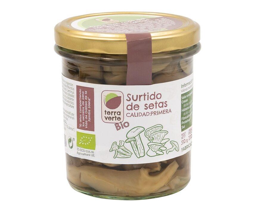 Surtido de Setas al natural Eco (310gr) TERRA VERTE | F-  P25000 | MUNDO ECOLÓGICO