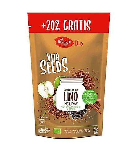Semillas molidas Lino con Chía Manzana y Canela- VItaSeeds (200gr) EL GRANERO INTEGRAL | F-  232698 | MUNDO ECOLÓGICO