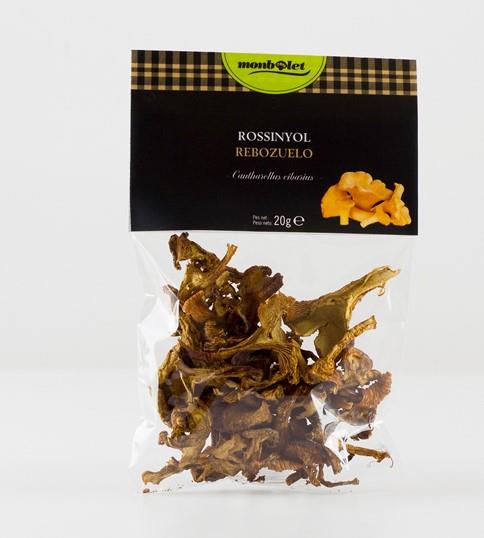 Bolets deshidratats Rossinyol - Setas deshidratadas Rebozuelo (bossa- bolsa 20gr) MONBOLET | M -RD | MUNDO ECOLÓGICO