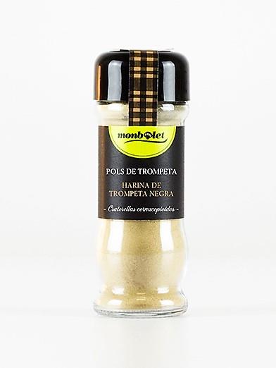 Bolets en pols . Trompeta - Harina de Setas . Trompeta negra (20gr) MONBOLET | M - PT | MUNDO ECOLÓGICO