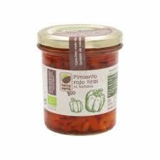 Pimiento rojo tiras al natural Eco 325gr TERRA VERTE | F- P25010 | MUNDO ECOLÓGICO