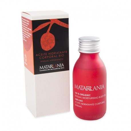 Aceite corporal hidratante pachuli y nuez moscada. Bio (100ml) MATARRANIA | M- Ac Copr pachuli | MUNDO ECOLÓGICO