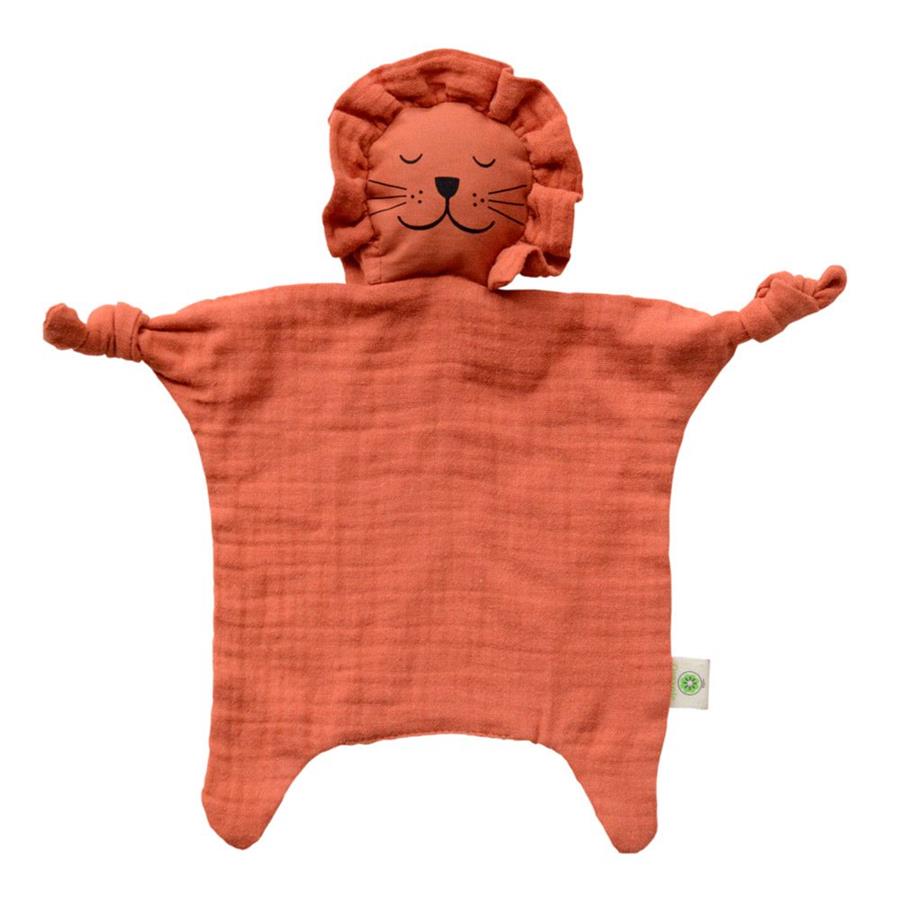 .Juguete DOUDOU de algodón Bio León aPuntBARCELONA | AaPB- PE2020-03 | MUNDO ECOLÓGICO