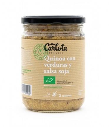 Quinoa amb verdures i salsa soja - Quinoa con verduras y salsa soja ECO (425gr) CARLOTA ORGANIC | NM- 62032 | MUNDO ECOLÓGICO
