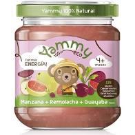 Potito de Manzana, Remolacha y Guayaba rosa Eco (195gr) YAMMY | F- L99004 | MUNDO ECOLÓGICO