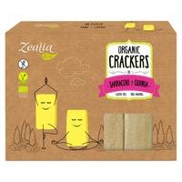 Crackers Bio Sarraceno y Quinoa. Sin gluten (6 unidades - 120gr) ZEALIA | F-  F34036 | MUNDO ECOLÓGICO