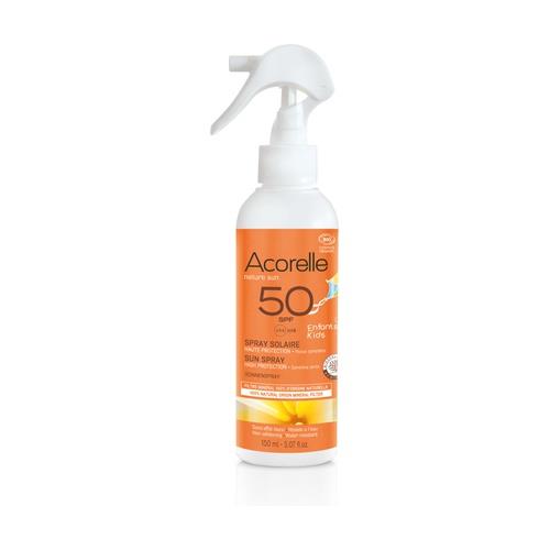 Spray solar niños SPF50 (150ml) ACORELLE | F- H19076 | MUNDO ECOLÓGICO