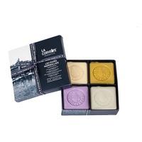 Caja de 4 pastillas de jabón de Marsella (100gr unidad) LA CORVETTE | F -N42009 | MUNDO ECOLÓGICO