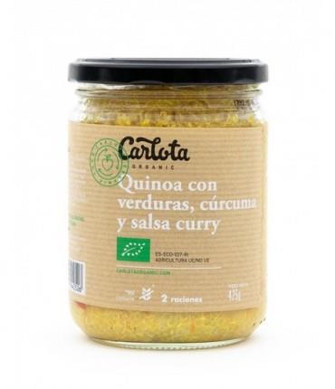 Quinoa amb verdures curcuma i curry - Quinoa con verduras cúrcuma y curry ECO (425gr) CARLOTA ORGANIC | NM- 62030 | MUNDO ECOLÓGICO