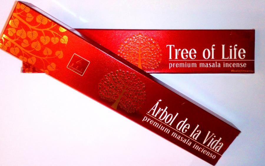 Incienso Stick  Tree of life - Árbol de la vida BALAJI | Incienso Arbol de la vida | MUNDO ECOLÓGICO