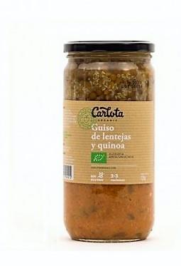 Guisat de llenties i quinoa - Guiso de lentejas y quinoa ECO (720gr) CARLOTA ORGANIC | NM-62011 | MUNDO ECOLÓGICO