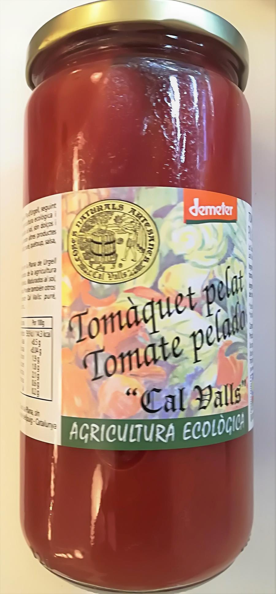 Tomaquet pelat - Tomate pelado entero Eco (660gr) CALL VALS | F- 131019 | MUNDO ECOLÓGICO