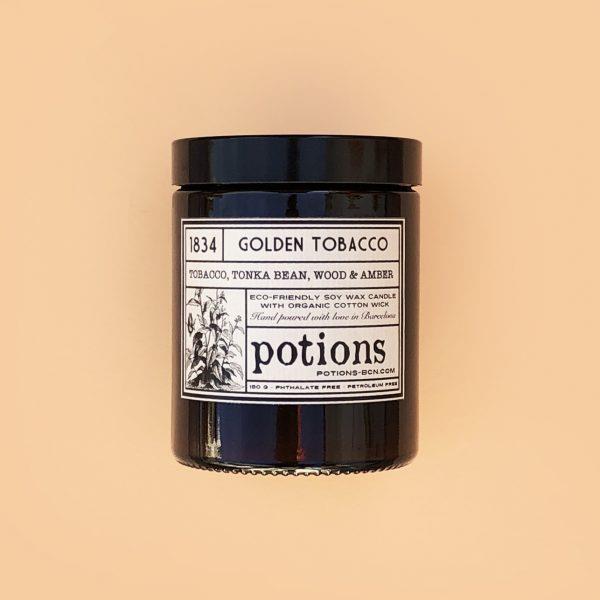Vela GOLDEN TOBACCO (Unidad) POTIONS BCN | P BCN: V G T | MUNDO ECOLÓGICO