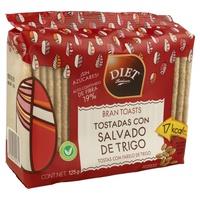 Tostadas con Salvado de Trigo (125gr) DIET RADISSON | F-  A31079 | MUNDO ECOLÓGICO