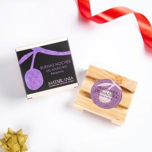 Pack Gel sólido Buenas noches + Jabonera Madera MATARRANIA | M- Gel + J B noches | MUNDO ECOLÓGICO