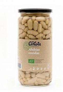 Mongeta cuita - Judías cocidas  ECO (720gr) CARLOTA ORGANIC | NM- 62021 | MUNDO ECOLÓGICO