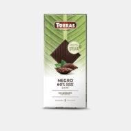 Chocolate negro 60% cacao con Stevia  (100gr) TORRAS | F- 560031 | MUNDO ECOLÓGICO