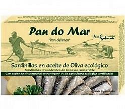Sardinas en aceite de oliva (120gr) PAN DO MAR | F- C28001 | MUNDO ECOLÓGICO