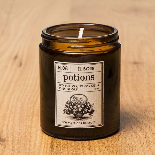 Vela EL BORN Clean Cotton (Unidad) POTIONS BCN | P BCN. V Nº8 | MUNDO ECOLÓGICO
