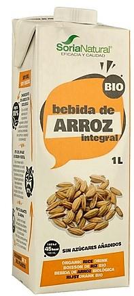 Bebida vegetal. Leche de arroz (1L) SORIA NATURAL | SORIA. bebida arroz 1L | MUNDO ECOLÓGICO