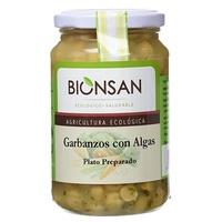 Garbanzos cocidos con algas (342gr) BIONSAN | F- A34060 | MUNDO ECOLÓGICO