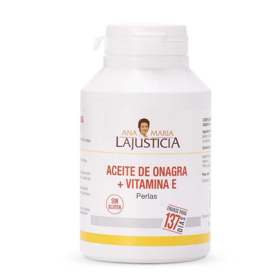 Perlas de onagra + Vitamina E (275 perlas) ANA MARIA LAJUSTICIA | F- 114077 | MUNDO ECOLÓGICO