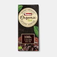 Chocolate Orgánico negro 100% cacao Criollo forstero vegano (.100gr) TORRAS | F- 560069 | MUNDO ECOLÓGICO