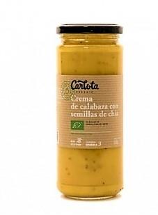 Crema de carbassa amb chia - Crema de calabaza con chía ECO (450gr) CARLOTA ORGANIC | NM- 62001 | MUNDO ECOLÓGICO