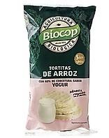 Tortitas de arroz con yogur (100gr) BIOCOP | F- 337086 | MUNDO ECOLÓGICO