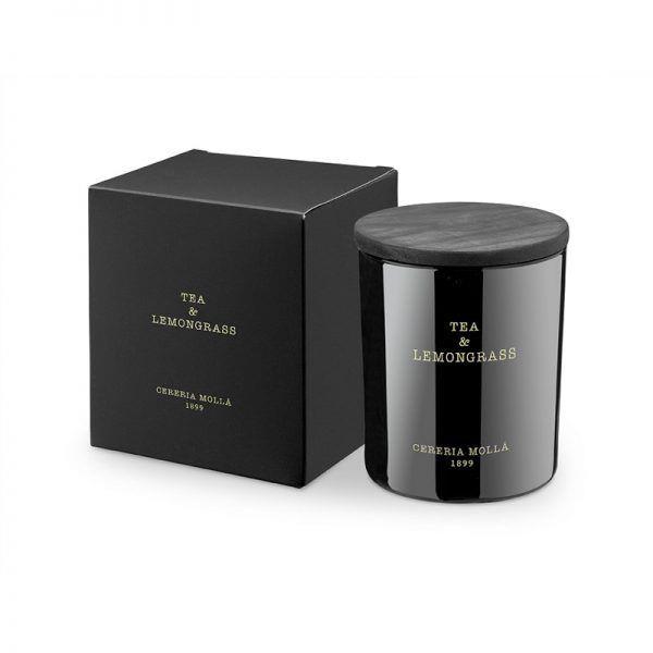 Vela TEA & LEMONGRASS (vaso cristal 230gr) CERERÍA MOLLÁ 1899 | CM- 5534 | MUNDO ECOLÓGICO