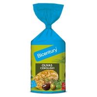 Tortitas de Maíz Oliva y cebollino (123,5gr) BICENTURY | F- B54058 | MUNDO ECOLÓGICO