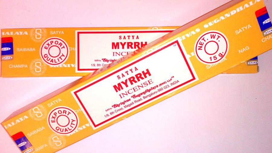 Incienso Stick Myrrh - Mirra (caja 15gr) SATYA | Incienso Mirra SATYA | MUNDO ECOLÓGICO