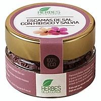 Escamas de sal con hibisco y salvia (60gr) HERBES DE LA CONCA | F- M25000 | MUNDO ECOLÓGICO