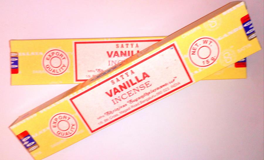 Incienso Vanilla - Vainilla (caja 15gr) SATYA | Incienso Vanilla SATYA | MUNDO ECOLÓGICO