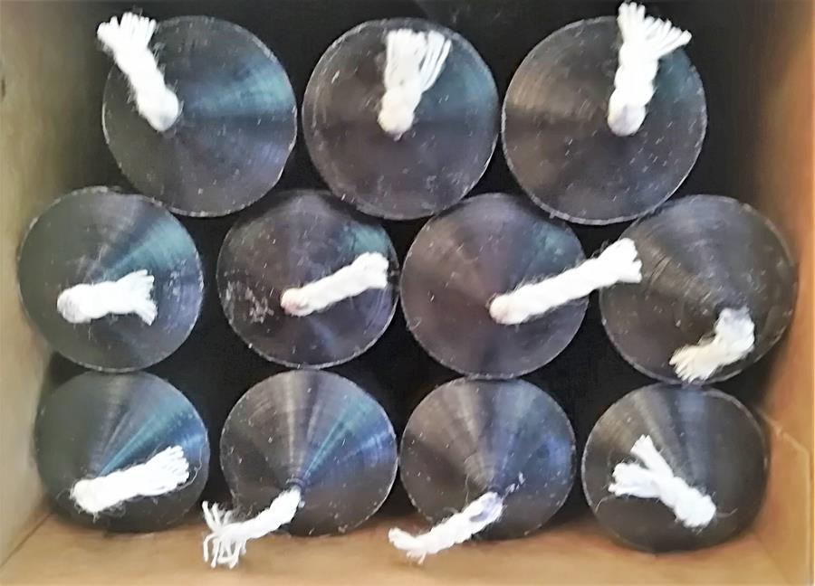 Espelmes negres - Velas negras IRIS 22cm (Unidad) CERABELLA | C - Iris negras | MUNDO ECOLÓGICO