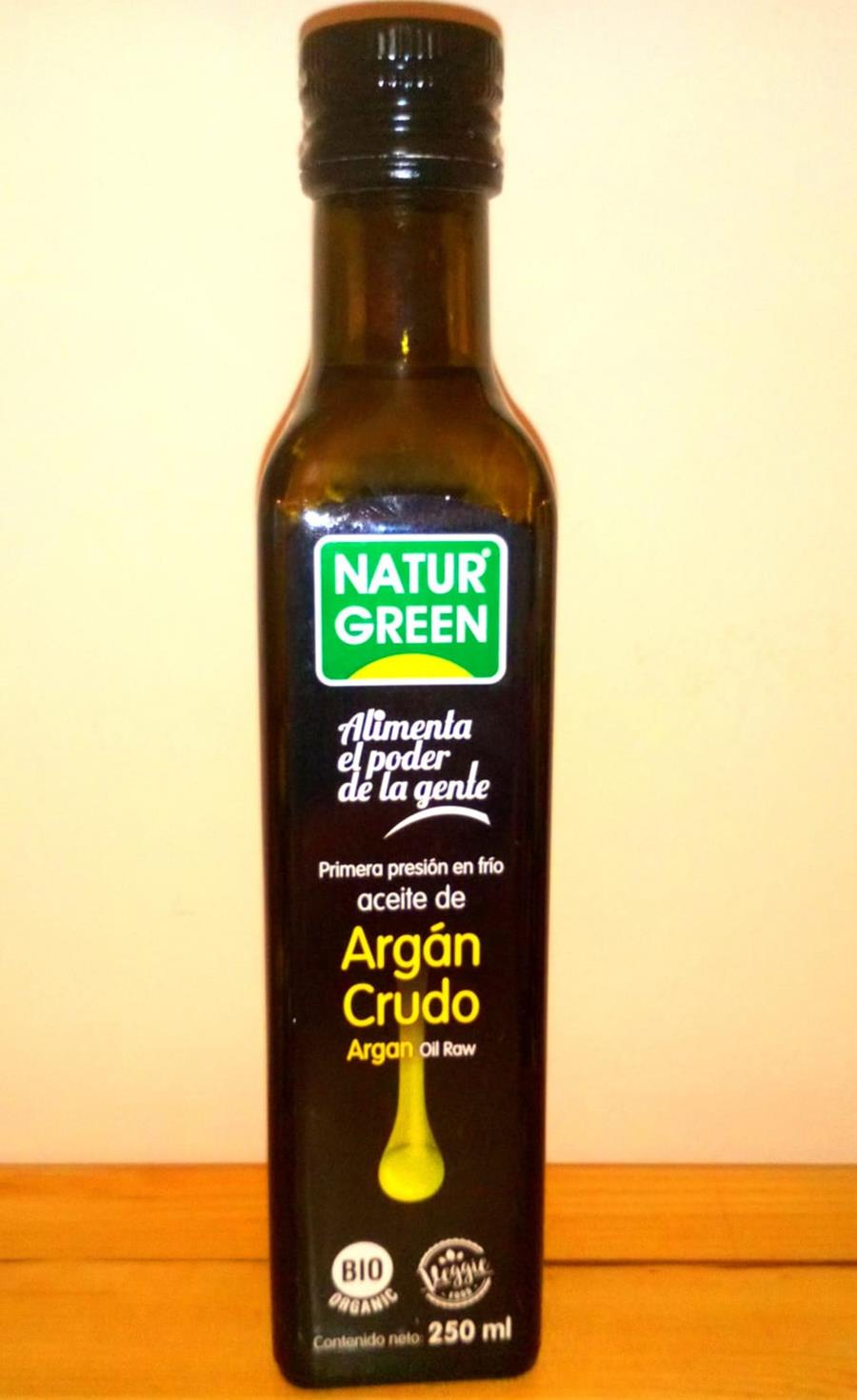 Aceite de Argán crudo (250ml) NATUR GREEN | F- 447106 | MUNDO ECOLÓGICO