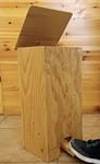 Capsa de fusta amb pedal - Paperera (50cm x 20cm x 20cm) | M-CFP | MUNDO ECOLÓGICO
