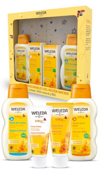 Set pack  Bienvenido Bebe - Crema y aceite corporal WELEDA | F- 444120 | MUNDO ECOLÓGICO