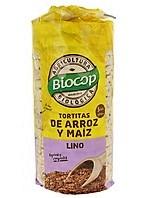 Tortitas de Arroz Maíz y Lino (200gr) BIOCOP | F- 337231 | MUNDO ECOLÓGICO