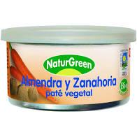 Pate de Almendra y Zanahoria Bio (125gr)  NATURGREEN | F- 447064 | MUNDO ECOLÓGICO