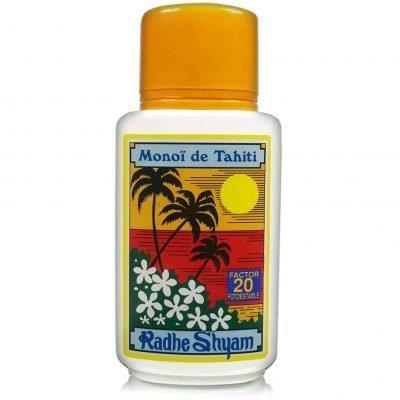 Aceite protector solar Monoï de Tahití - Factor 20 (RADHE SHYAM) | F- 132000 | MUNDO ECOLÓGICO
