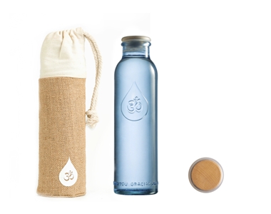 MIni botella OM Water con ntapón hermético y funda (500ml) OMWATER | F- Q00000 | MUNDO ECOLÓGICO